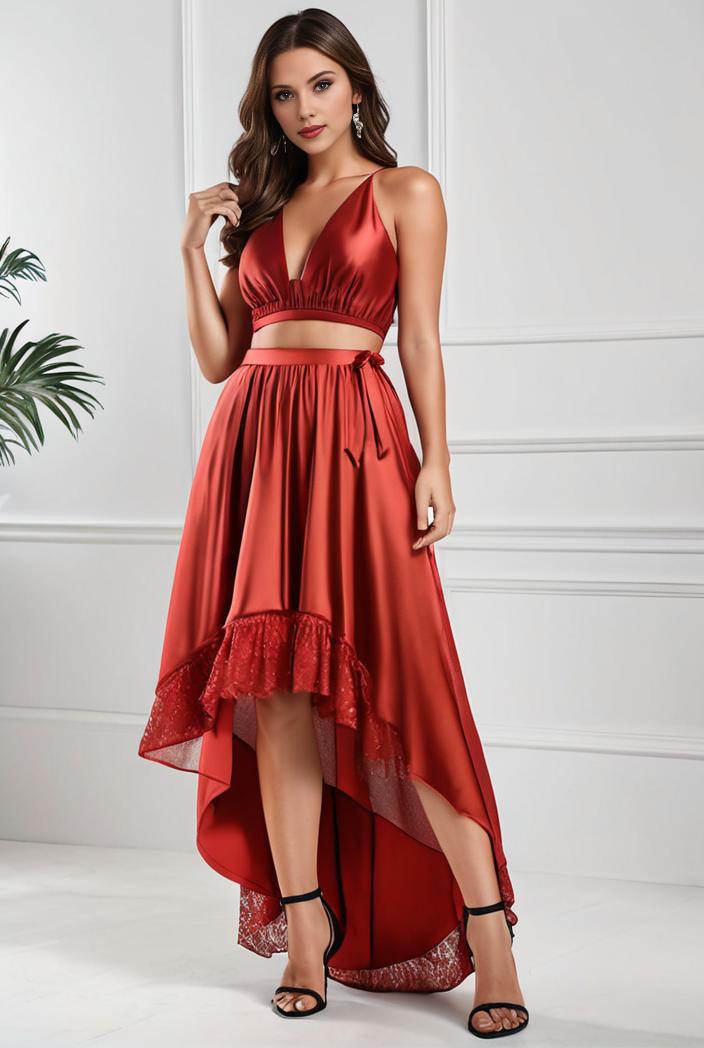 plus size sequin high low deep v neck tulle evening dresses 109267