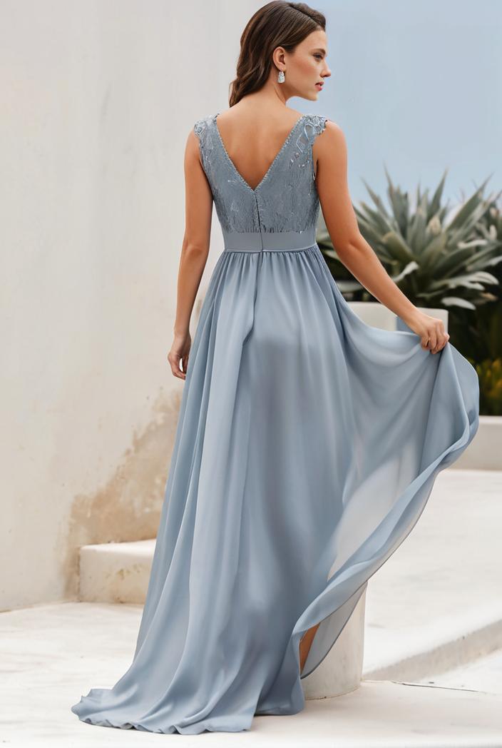 plus size sequin high low deep v neck tulle evening dresses 109301