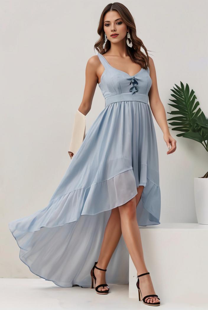 plus size sequin high low deep v neck tulle evening dresses 109306