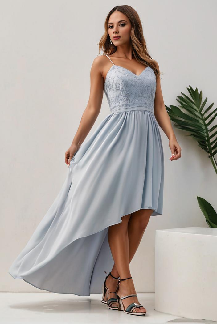 plus size sequin high low deep v neck tulle evening dresses 109307