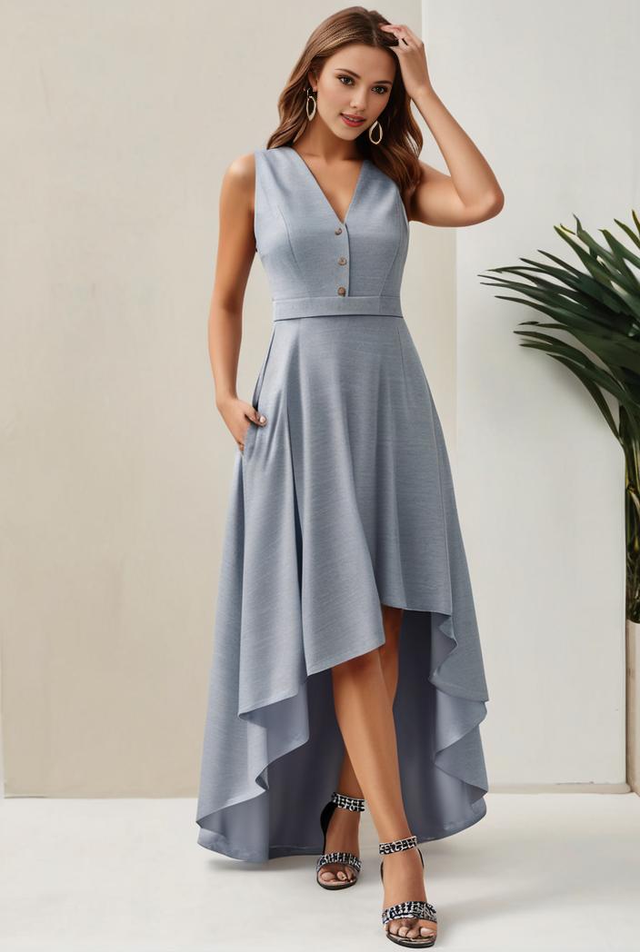 plus size sequin high low deep v neck tulle evening dresses 109311