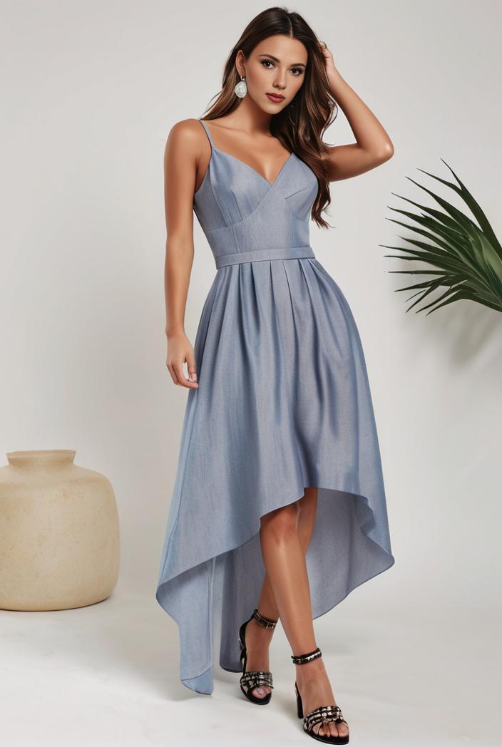 plus size sequin high low deep v neck tulle evening dresses 109314