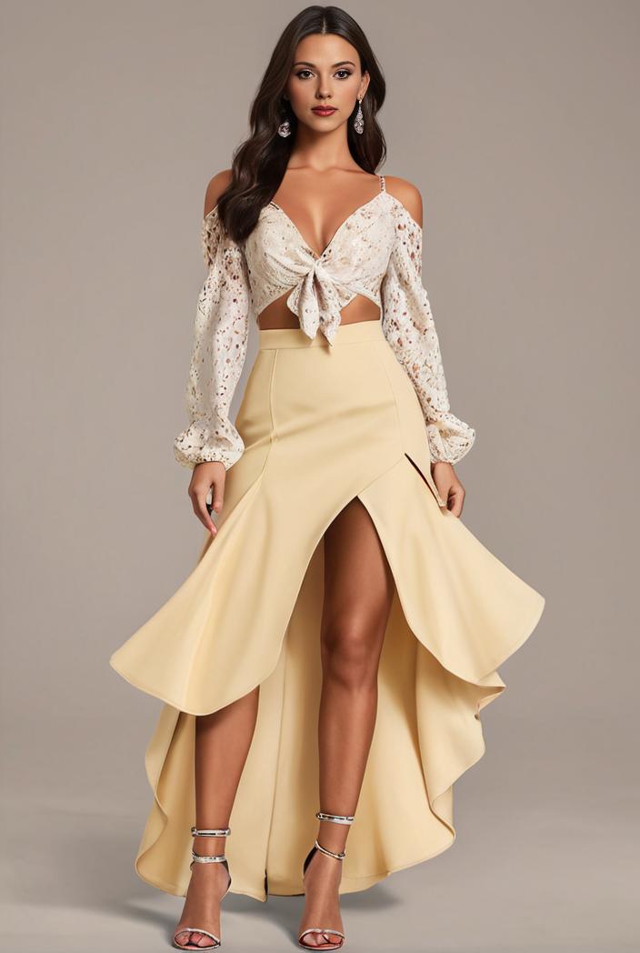 plus size sequin high low deep v neck tulle evening dresses 109323