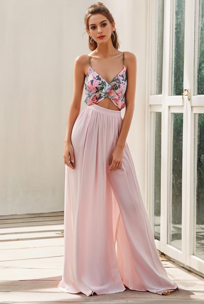 sleeveless v back tulle high low sequin appliques evening dresses 133568