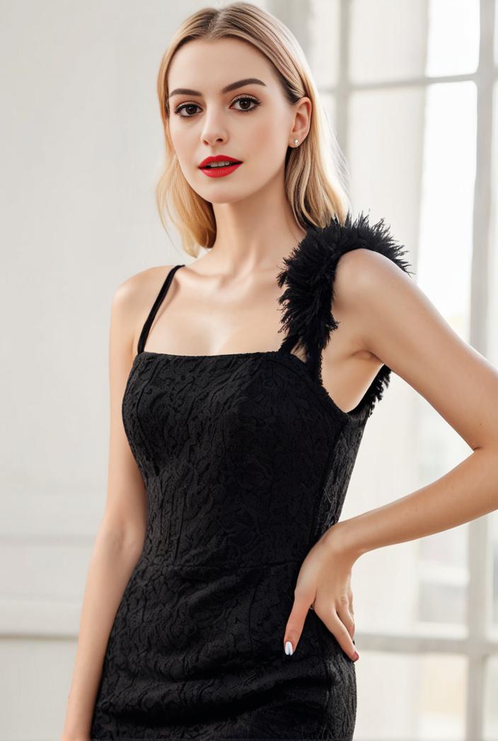 asymmetrical one shoulder feather bodycon sequin evening dress 137575