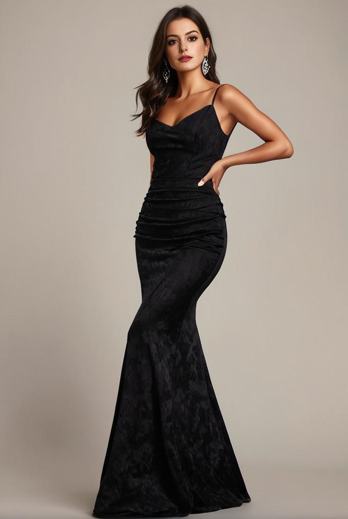 glitter spaghetti strap u veck open back bodycon stretchy evening dress 142705