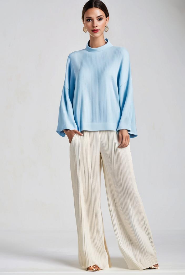 pleated high waist commuting temperament maxi dress 125264