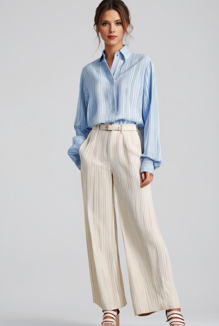 pleated high waist commuting temperament maxi dress 125267