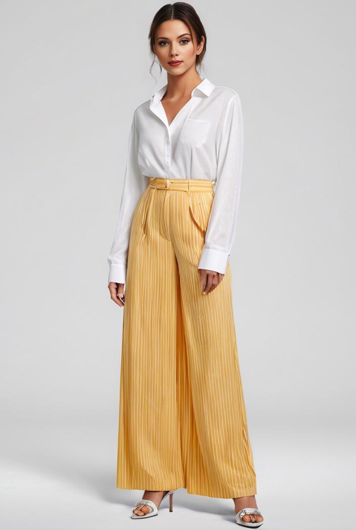 pleated high waist commuting temperament maxi dress 125275