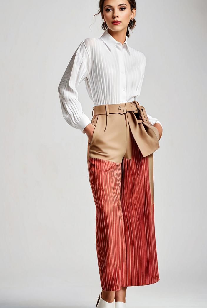pleated high waist commuting temperament maxi dress 125280