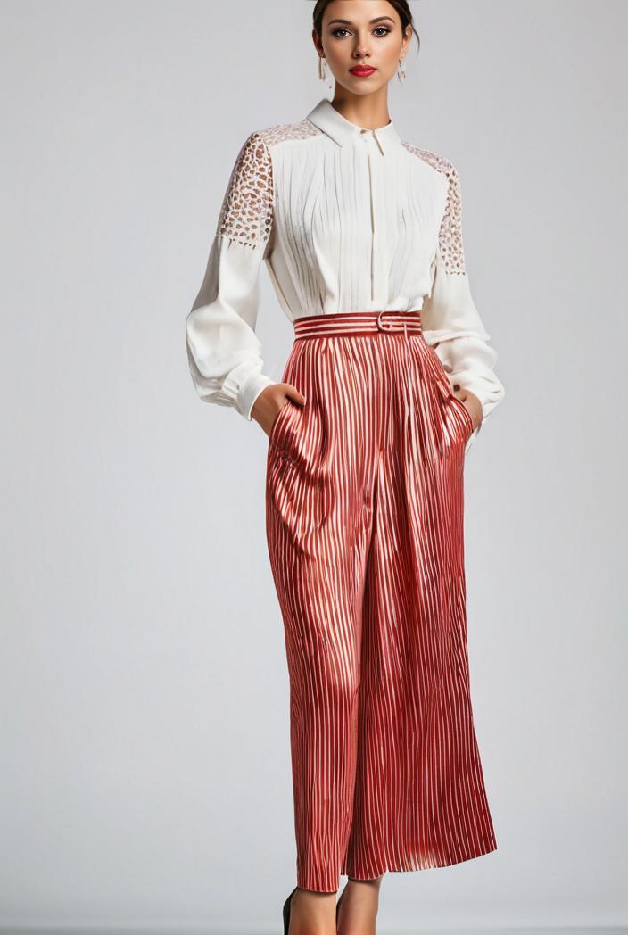 pleated high waist commuting temperament maxi dress 125281