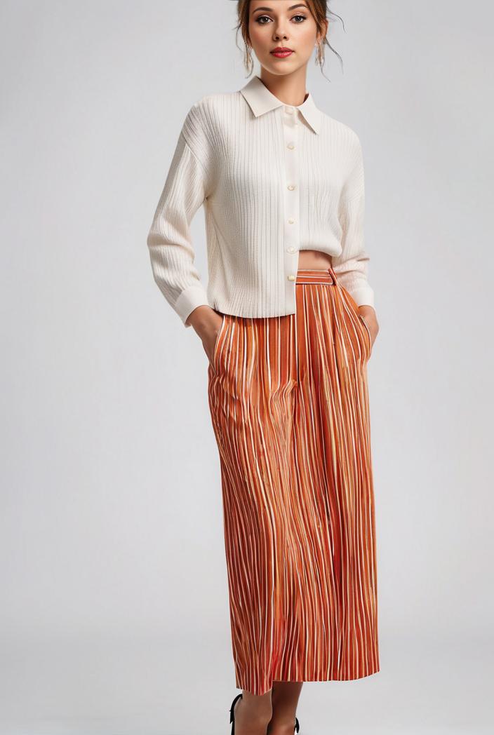 pleated high waist commuting temperament maxi dress 125282