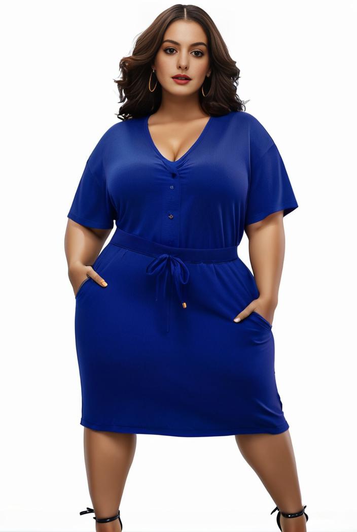 plus size faith letter print short sleeve midi dress with pockets women s plus slight stretch casual dress 147560