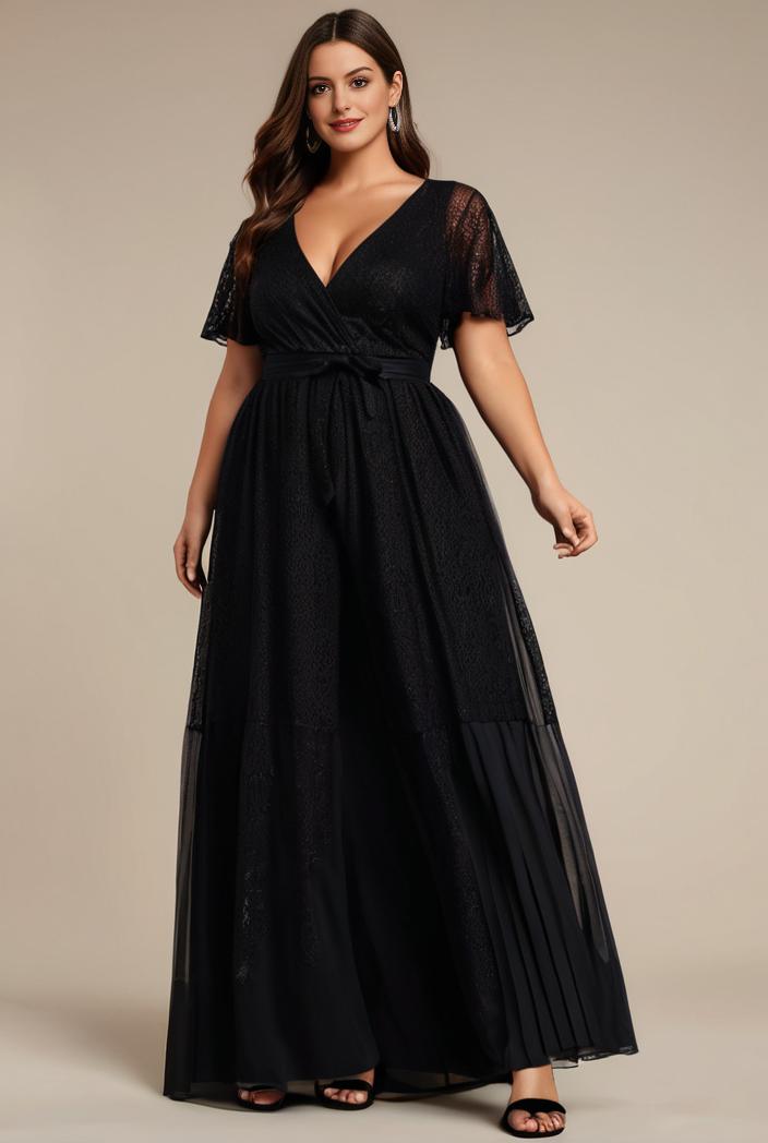 plus size floor length formal evening gowns for weddings 147578