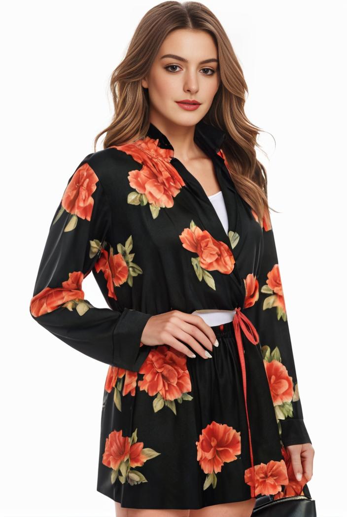 plus size halloween coat women s pus allover cat pumpkin print long sleeve open front medium stretch cardigan overcoat 148111