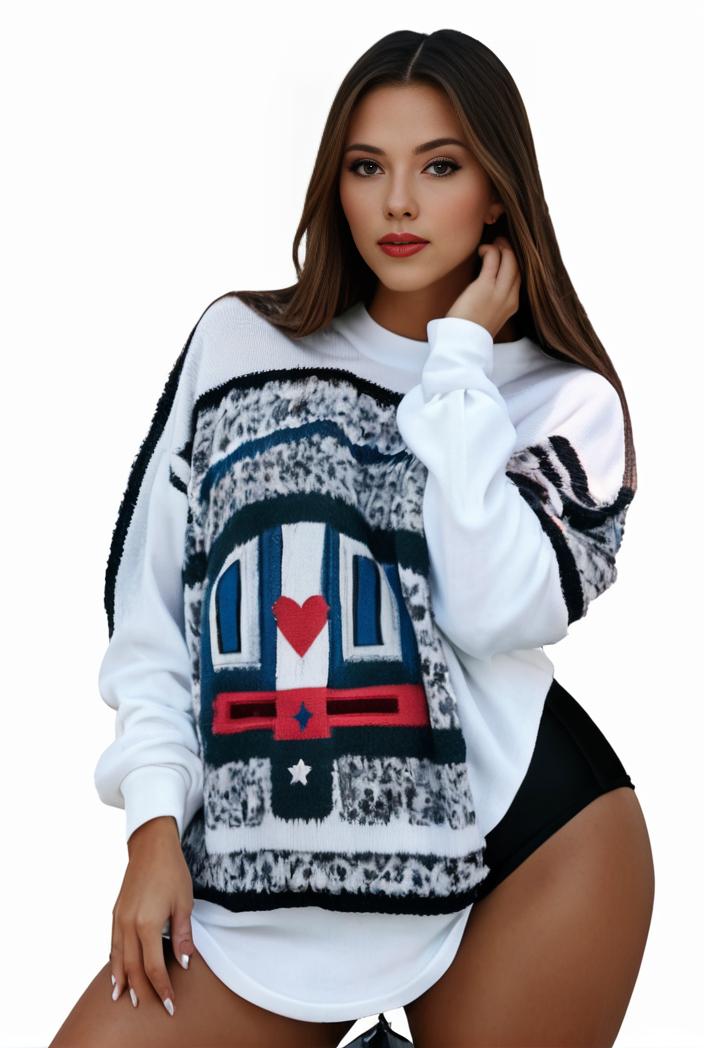 plus size casual sweatshirt women s plus graphic letter print long sleeve round neck slight stretch sweatshirt 126292