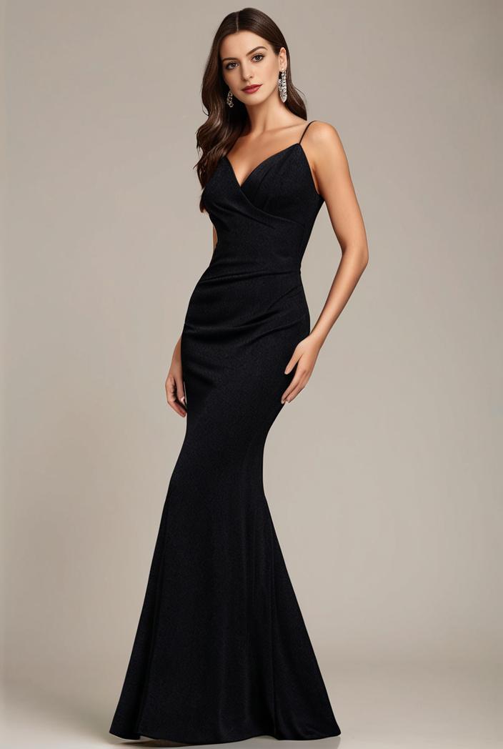 glitter spaghetti strap u veck open back bodycon stretchy evening dress 100910