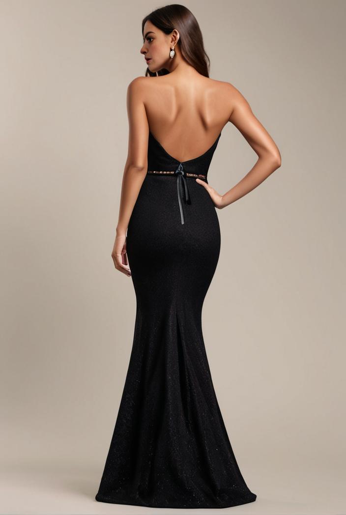glitter spaghetti strap u veck open back bodycon stretchy evening dress 100925