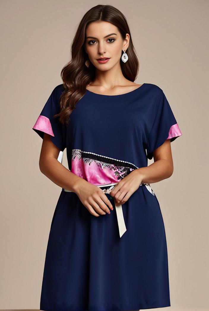 plus size simple chiffon pleated a line round neckline bridesmaid dress 149811