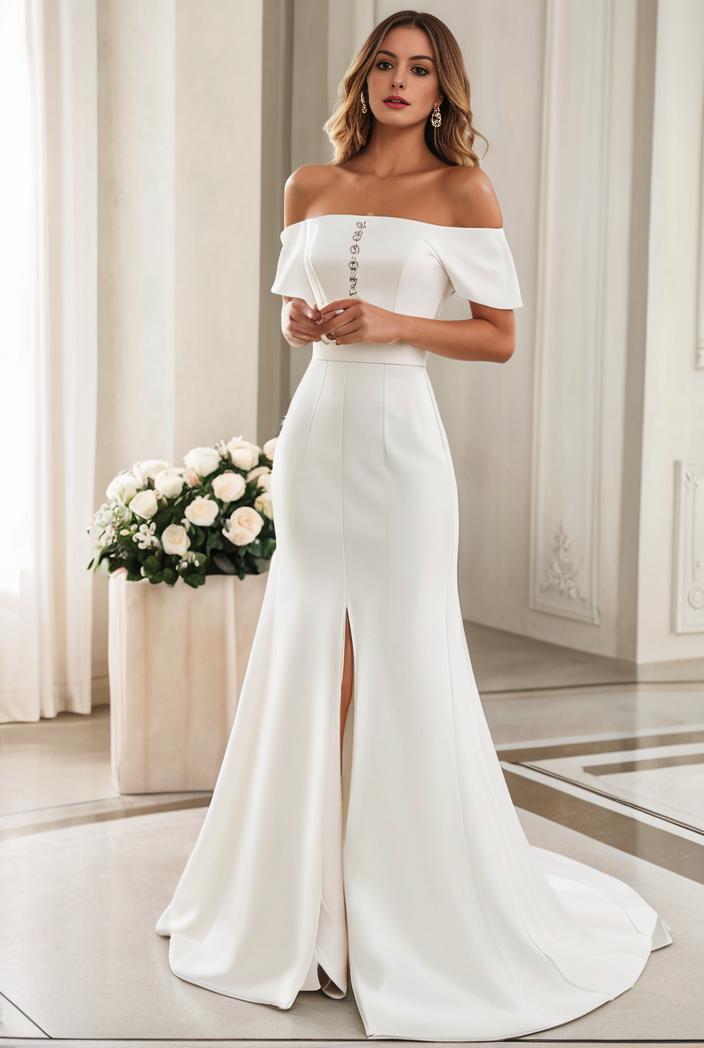 off shoulder spaghetti strap a line maternity dress 121224