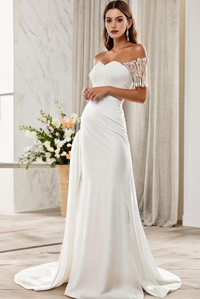 off shoulder spaghetti strap a line maternity dress 121225