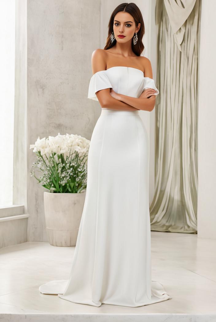 off shoulder spaghetti strap a line maternity dress 121231