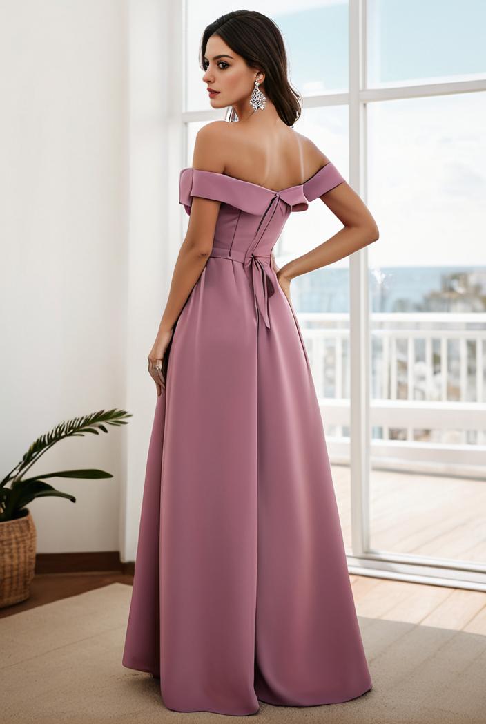 off shoulder spaghetti strap a line maternity dress 121235