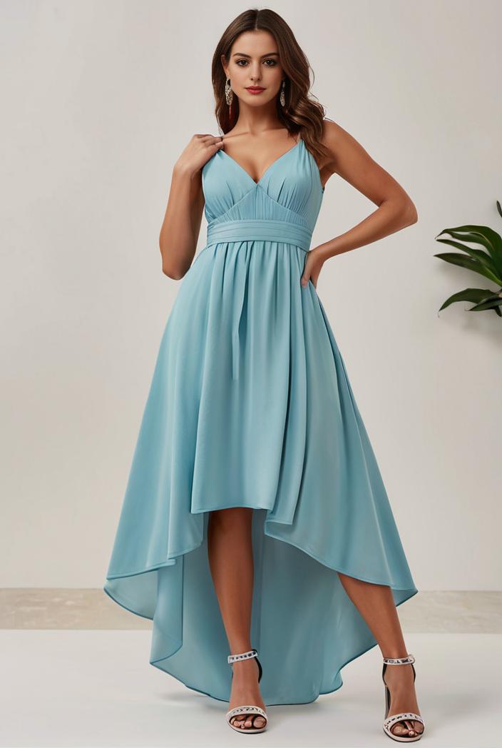 plus size sequin high low deep v neck tulle evening dresses 124615