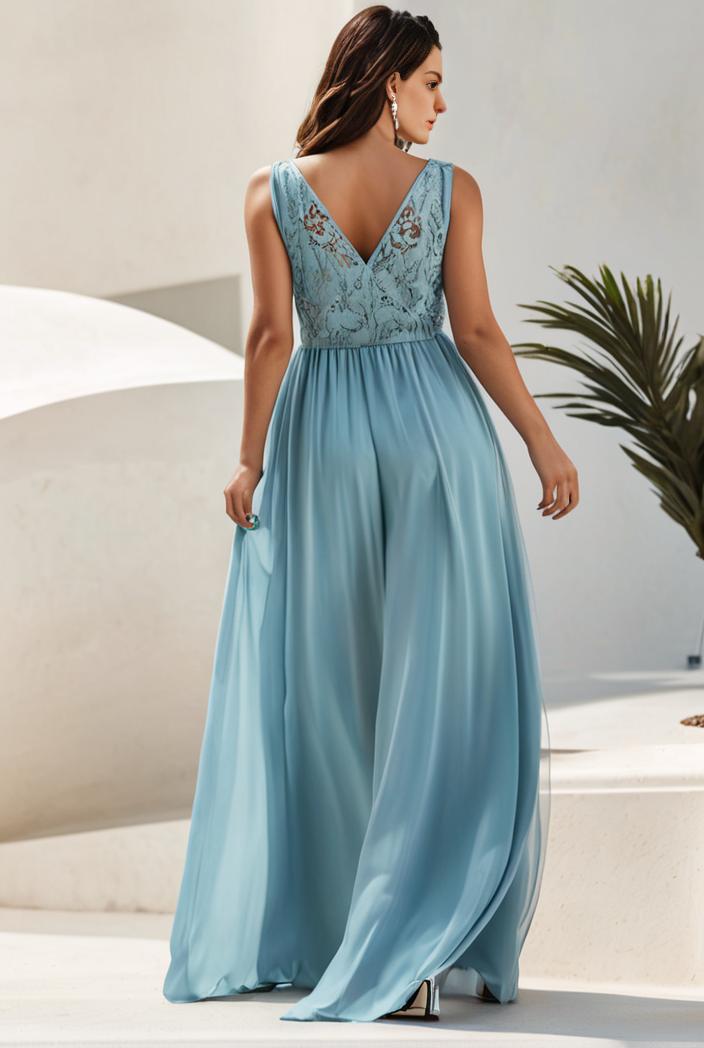 plus size sequin high low deep v neck tulle evening dresses 124624
