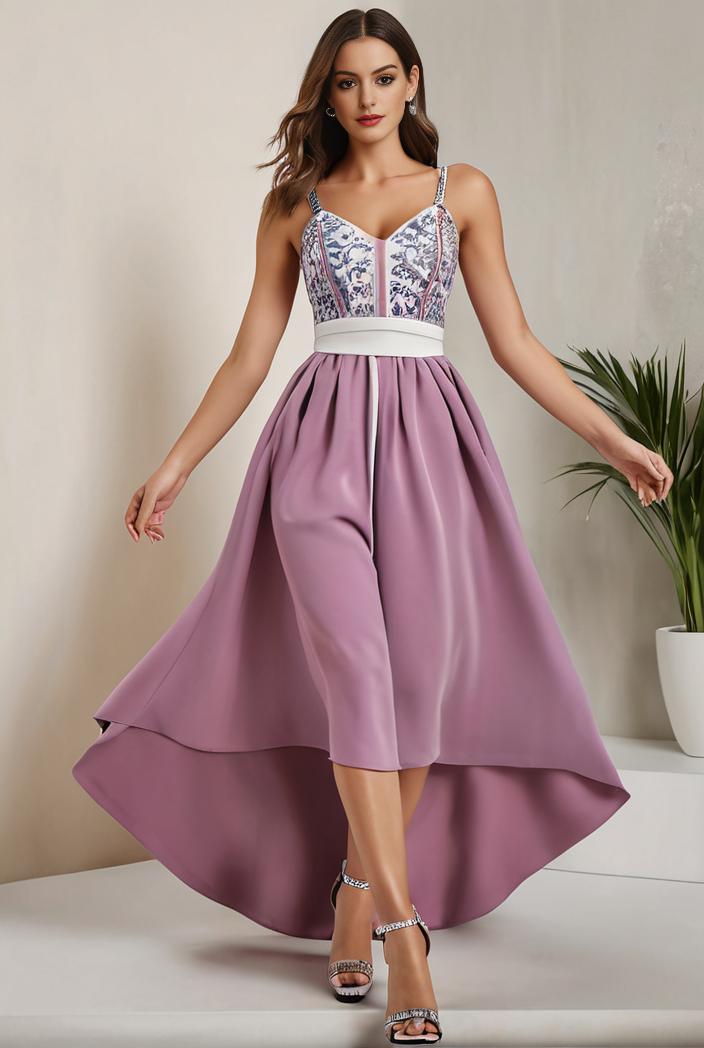 plus size sequin high low deep v neck tulle evening dresses 124642