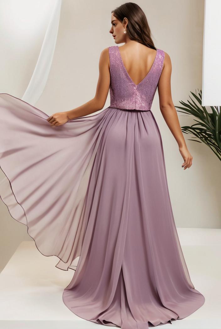 plus size sequin high low deep v neck tulle evening dresses 124656