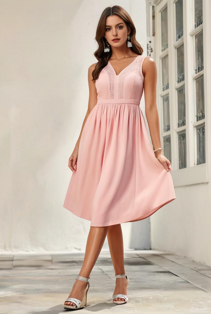 deep v neck lace chiffon bridesmaid dress with asymmetrical hem 103160