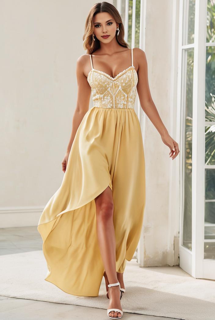 sleeveless v back tulle high low sequin appliques evening dresses 132947