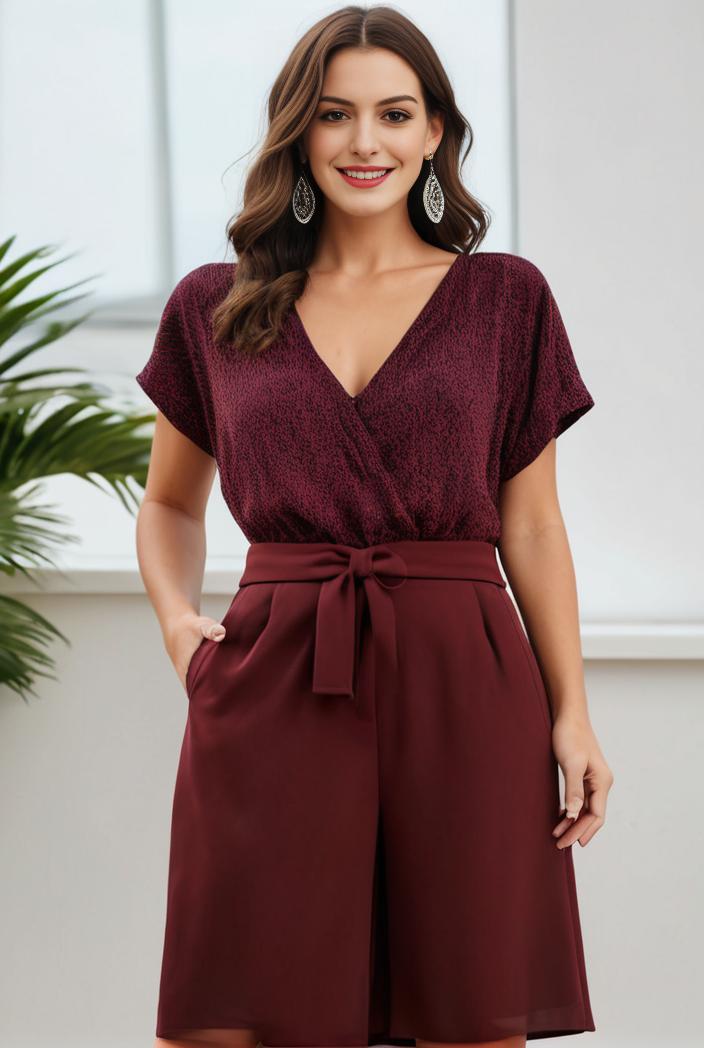 short sleeve v neck sequin chiffon a line mother of the bride dress 134585