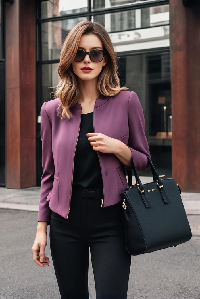 womens leater suit for fall 107804