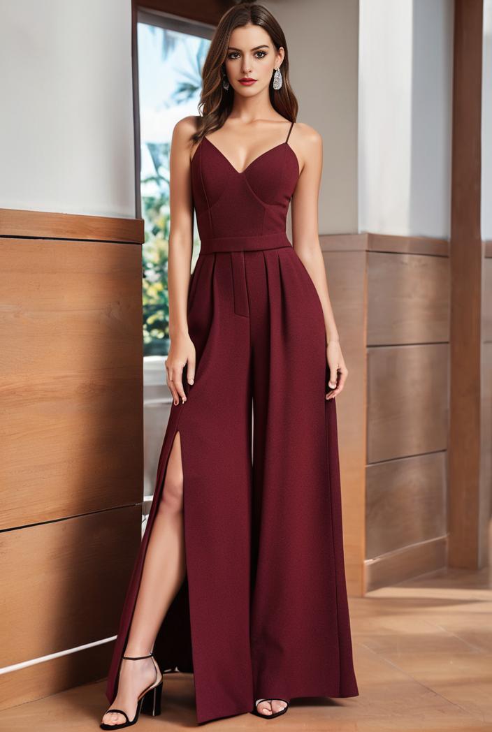 spaghetti strap 2 in 1 sheer evening dress 136214