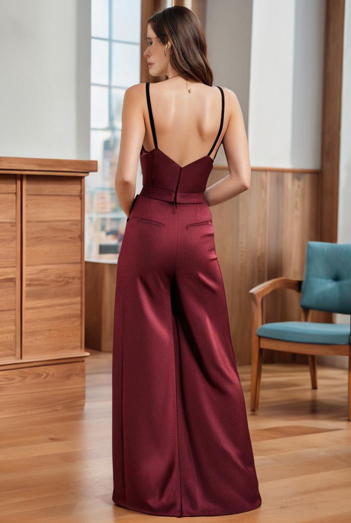 spaghetti strap 2 in 1 sheer evening dress 136222