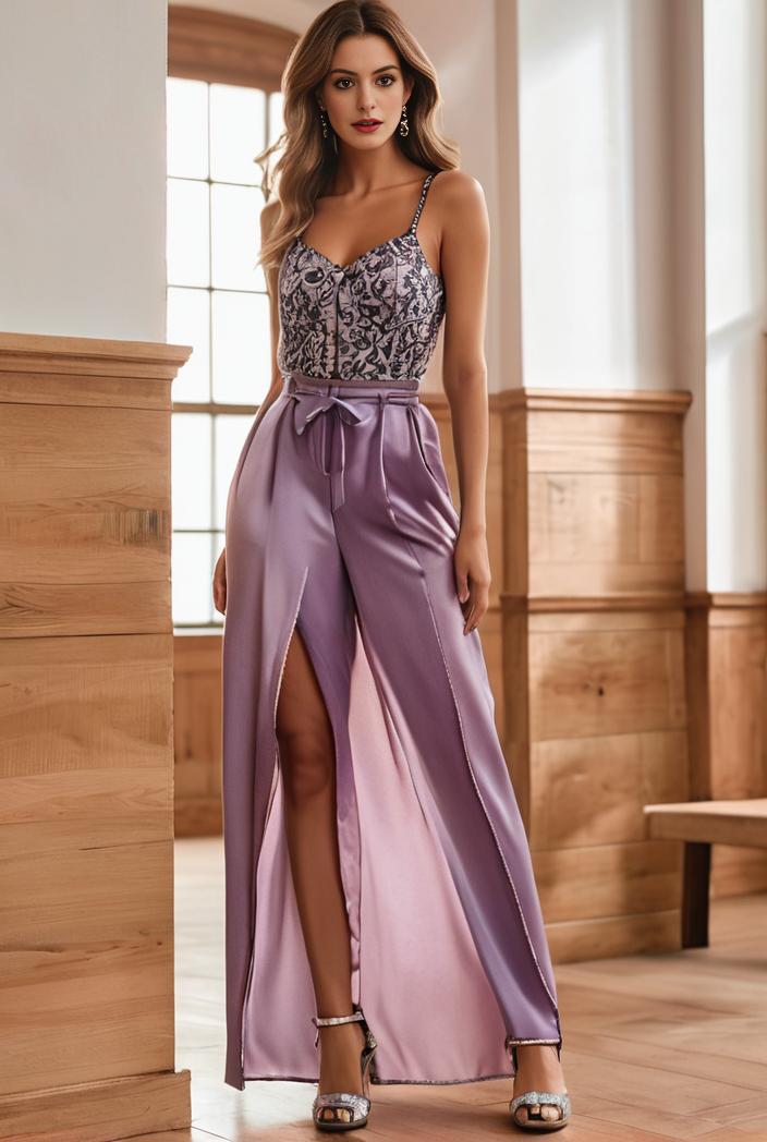 spaghetti strap 2 in 1 sheer evening dress 136274