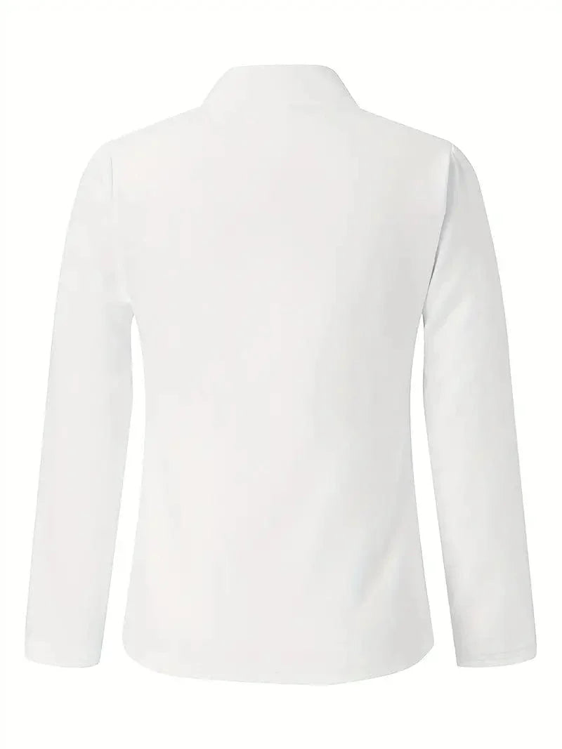 Sophisticated Long Sleeve Slim Fit Blazer for Women's Work Attire