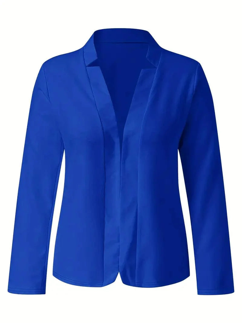 Sophisticated Long Sleeve Slim Fit Blazer for Women's Work Attire