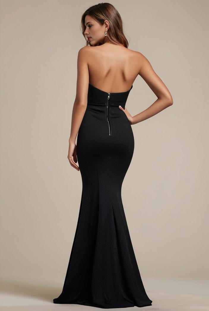 glitter spaghetti strap u veck open back bodycon stretchy evening dress 142107