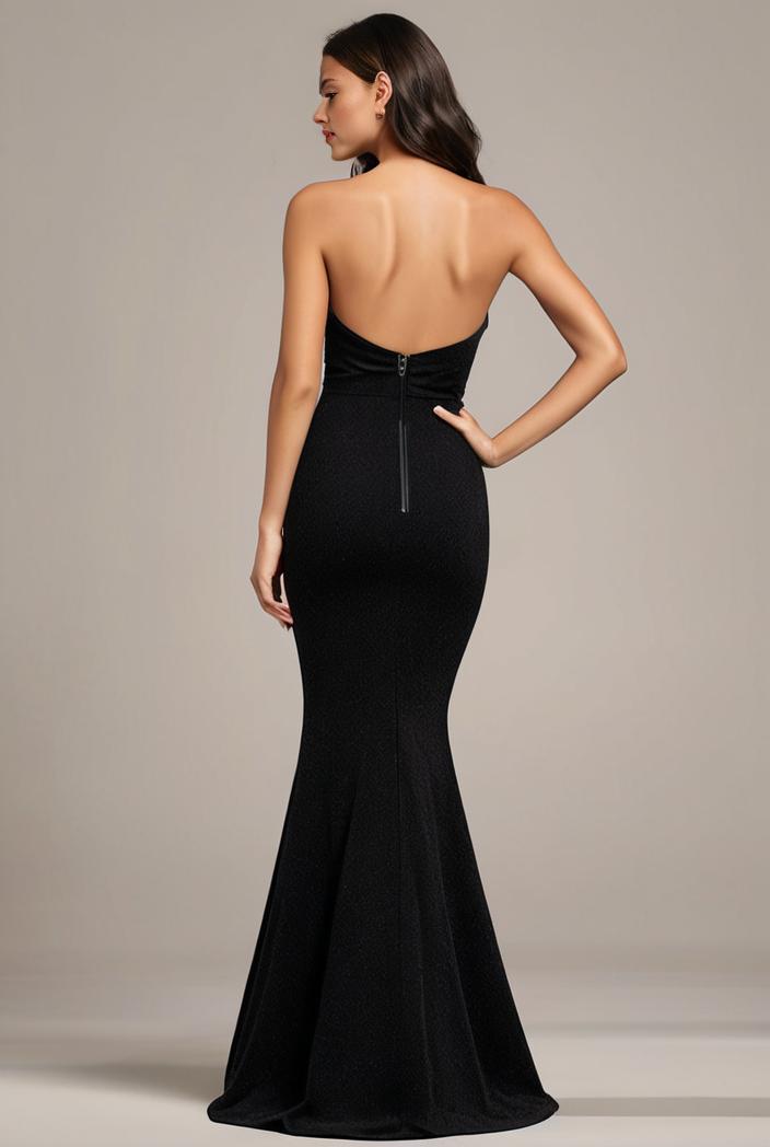 glitter spaghetti strap u veck open back bodycon stretchy evening dress 142108