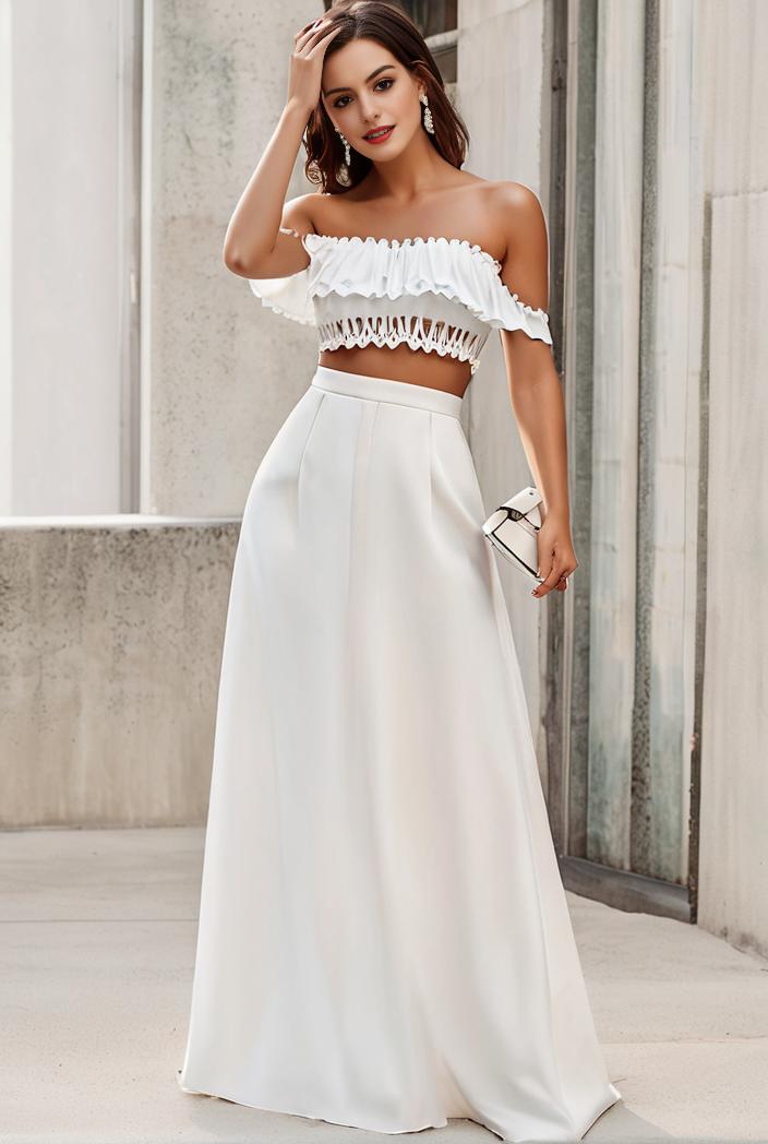 off shoulder spaghetti strap a line maternity dress 114637