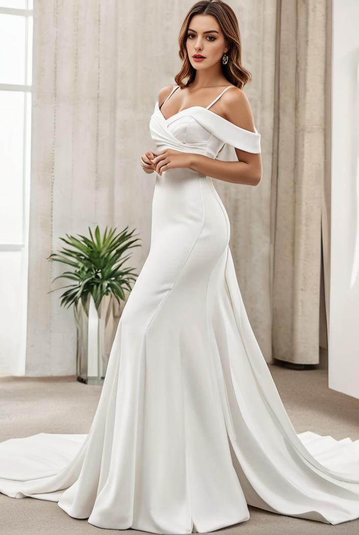 off shoulder spaghetti strap a line maternity dress 114649