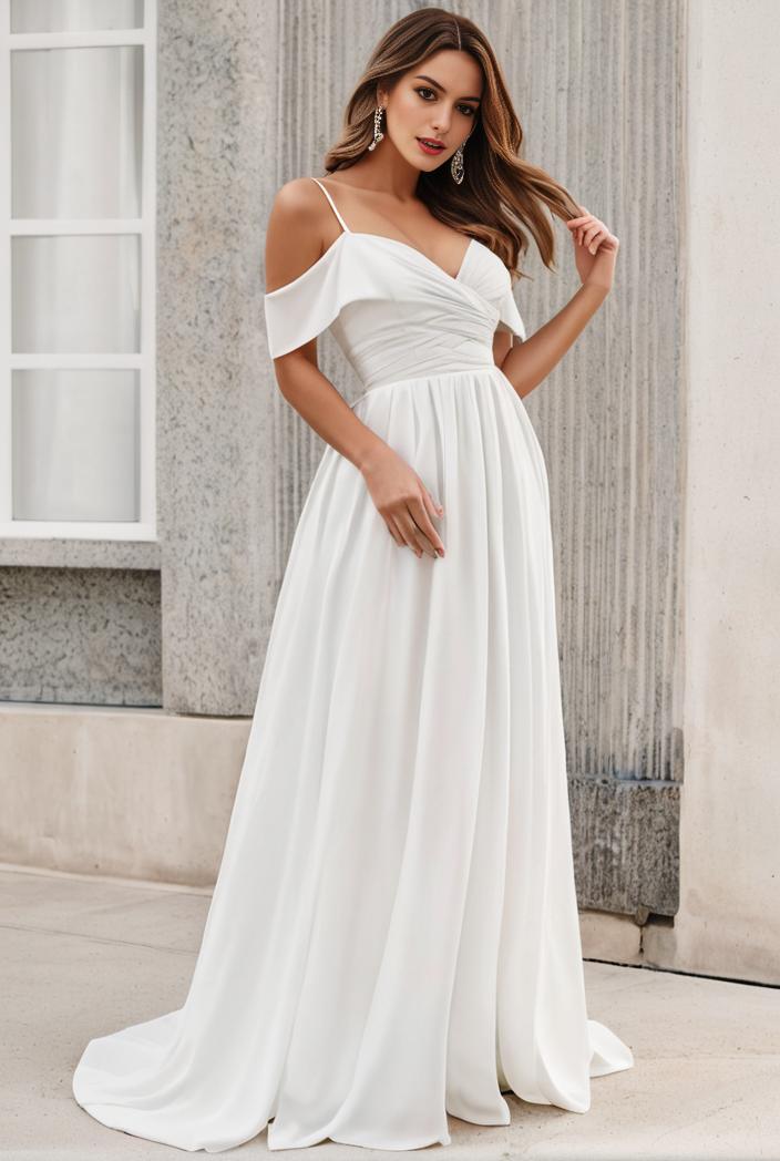 off shoulder spaghetti strap a line maternity dress 114669