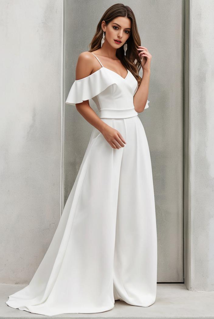 off shoulder spaghetti strap a line maternity dress 114670
