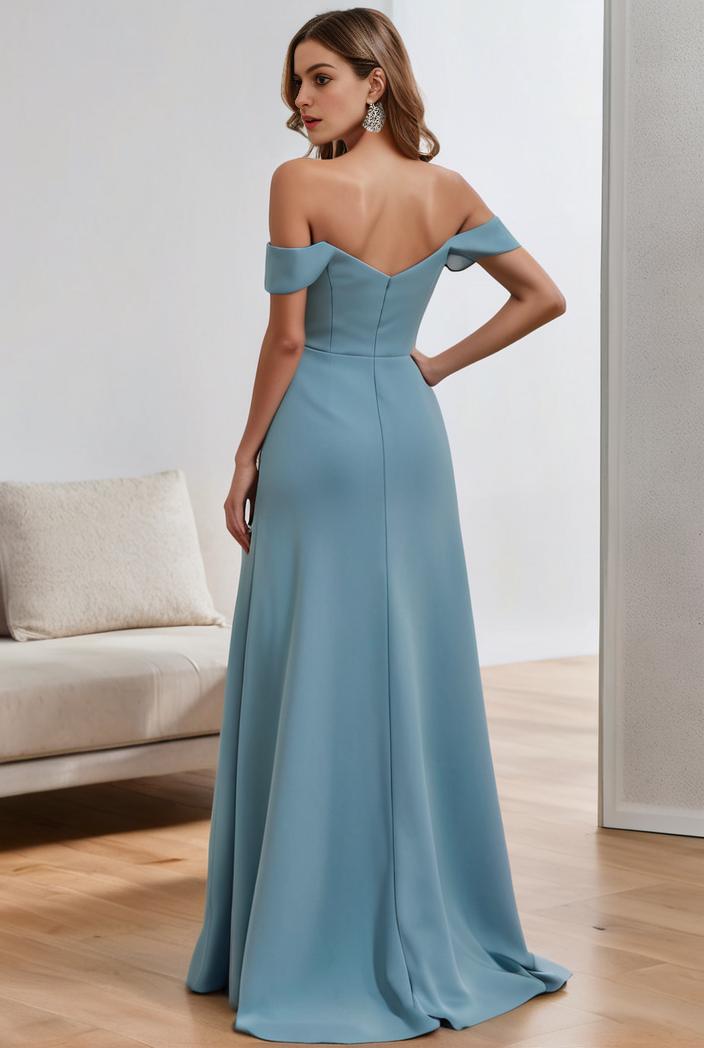 off shoulder spaghetti strap a line maternity dress 114718