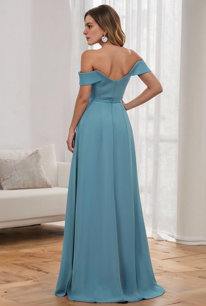 off shoulder spaghetti strap a line maternity dress 114720