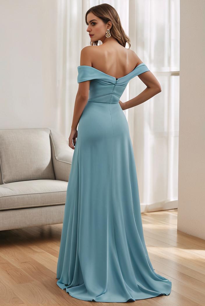 off shoulder spaghetti strap a line maternity dress 114721