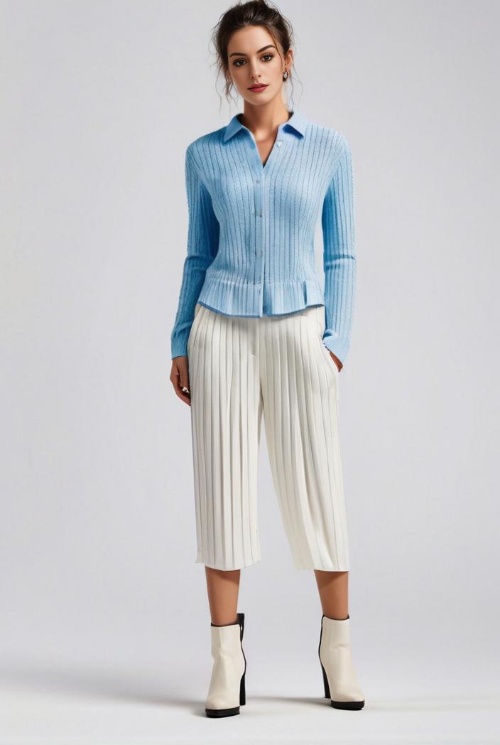 pleated high waist commuting temperament maxi dress 115018